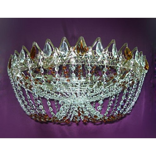 Люстра Водоворот Элит-Купол Цветной в Ставрополе Гусь Хрустальный