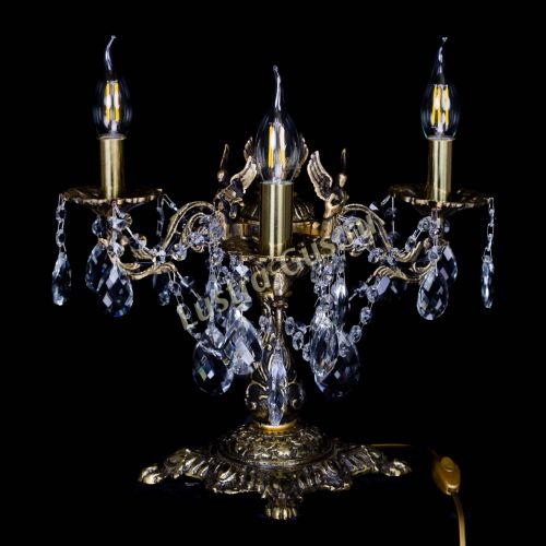 Бронзовая настольная лампа Муза №3 баден в Ставрополе Гусь Хрустальный
