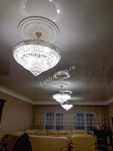Люстра Хрустальный Каскад №1 с подвесом в Ставрополе отзыв и фото покупателя