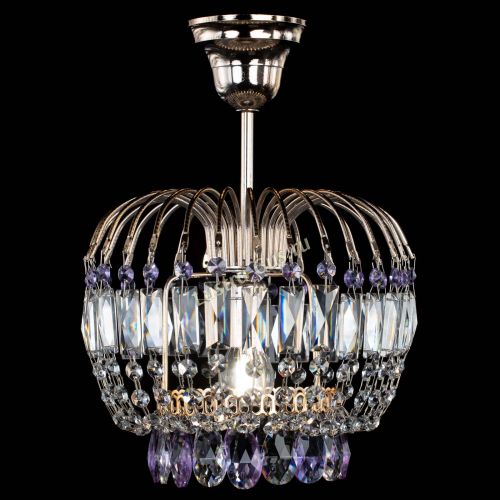 Люстра Малинка фиолетовая в Ставрополе Гусь Хрустальный