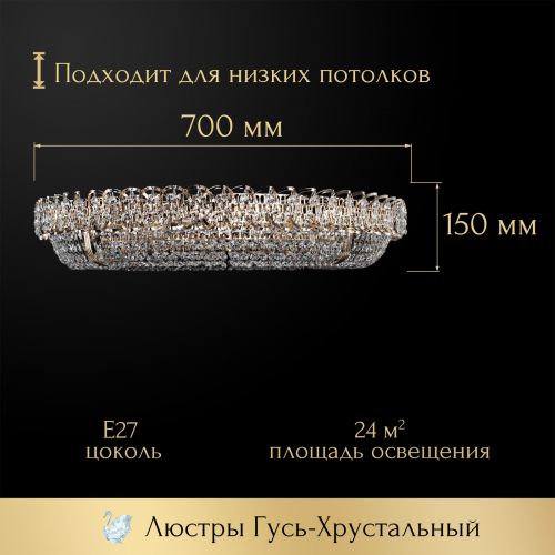 Люстра Кольцо оптикон в Ставрополе Гусь Хрустальный