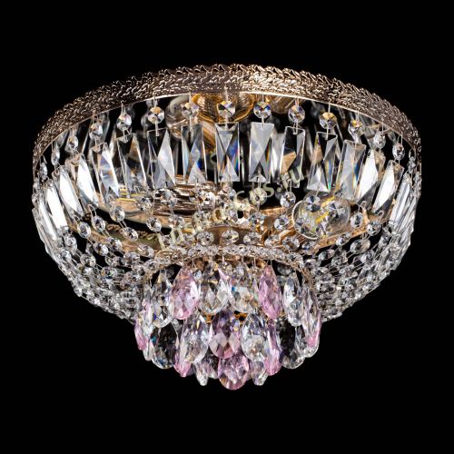 Люстра Милан Астра №3 розовая в Ставрополе Гусь Хрустальный