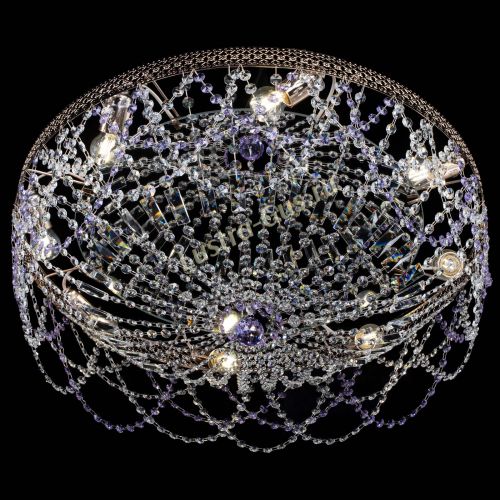 Люстра Венеция Ажур фиолетовая в Ставрополе Гусь Хрустальный